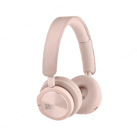 bang & olufsen אוזניות אלחוטיות יוקרתיות צבע ורוד מעוצבות עם מסנן רעשים אקטיבי מבית Bang & Olufsen דגם Beoplay H8i Pink 